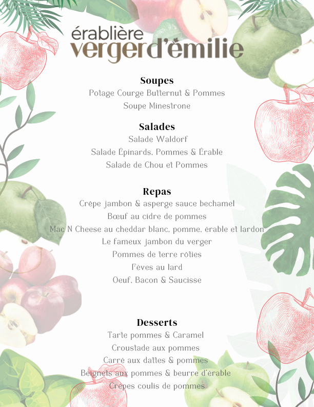 Buffet saison des pommes
